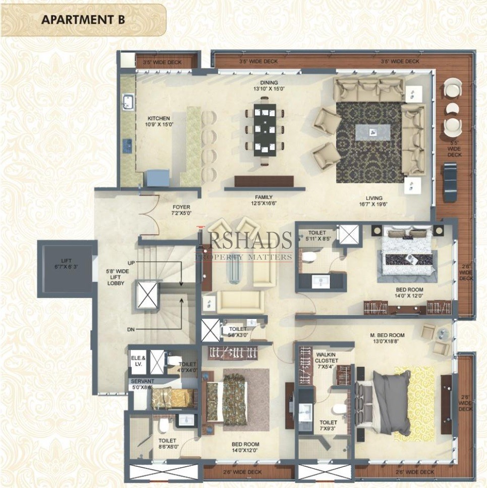 Mittal Luxuria - Type B - Floor Plan